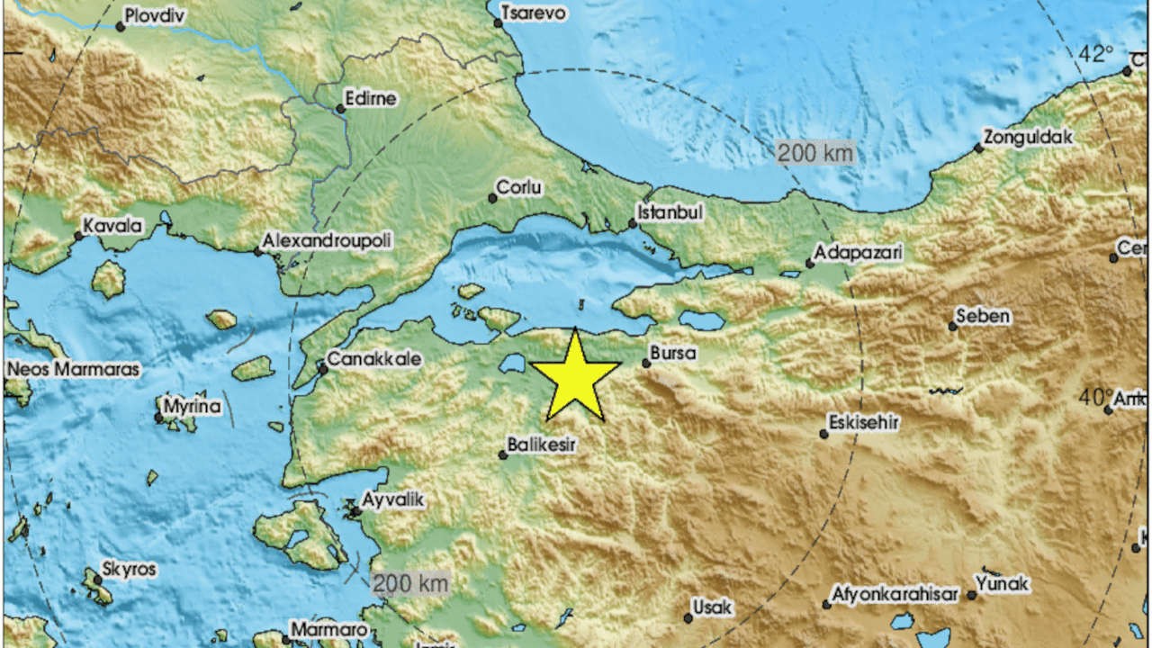 Bursa'da 4 büyüklüğünde deprem meydana geldi