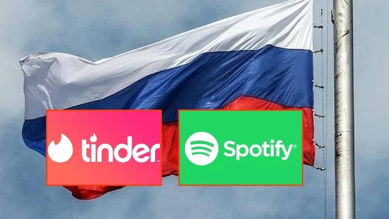 Rusya'dan Tinder ve Spotify'a 10'ar milyon ruble ceza