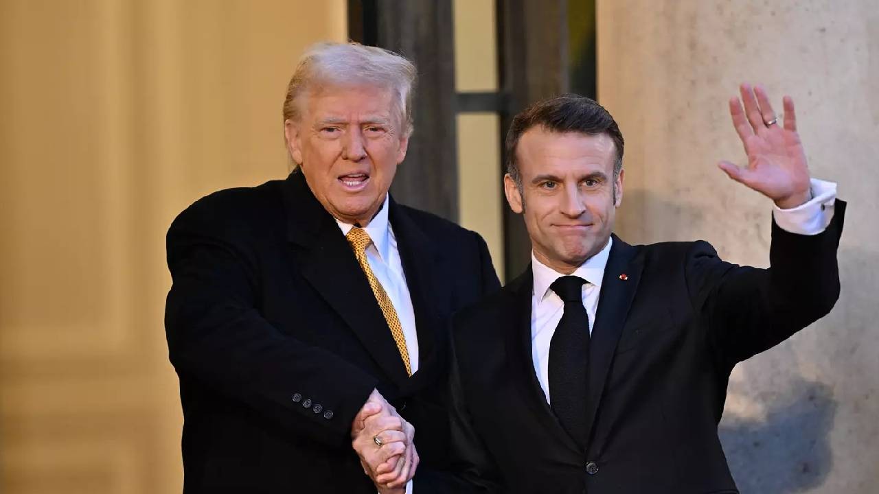 Trump ile Macron'dan Ukrayna gündemli ortak basın toplantısı