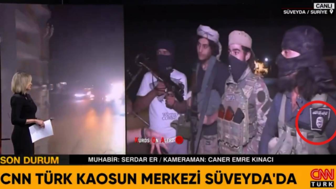 CNN'de IŞİD propagandası: Süveyda'ya saldıran IŞİD'liler canlı yayında
