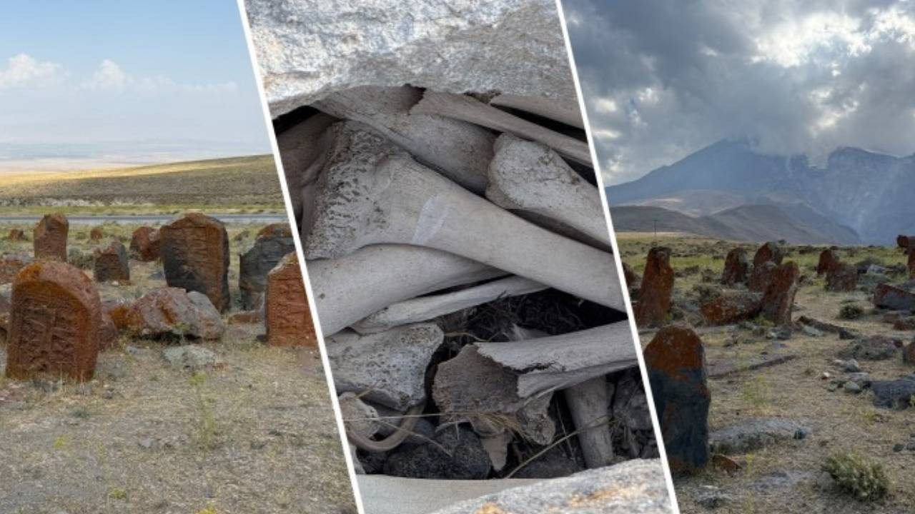 Ermeni mezarlığında kemikler dışarda: Defineci talanı mı?