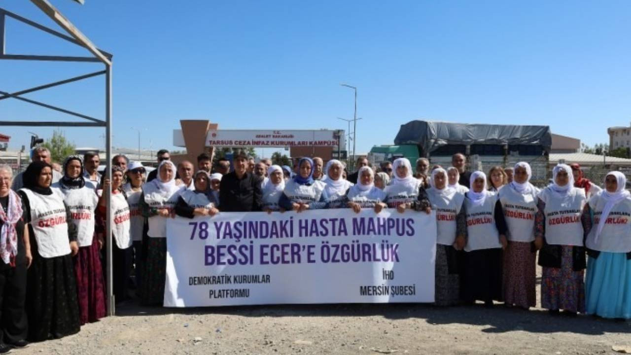 78 yaşındaki hasta tutuklu Bese Ecer için oturma eylemi başlatıldı