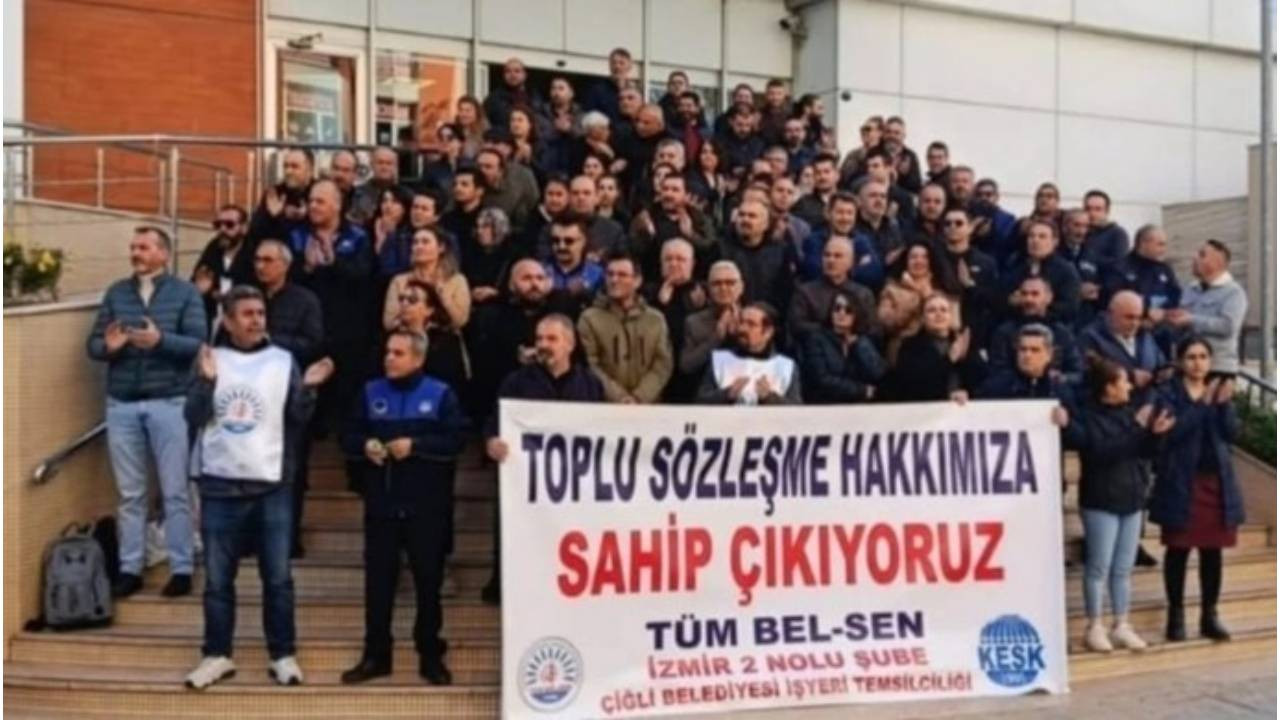 Çiğli Belediyesi işçileri: TİS hakkımızı istiyoruz
