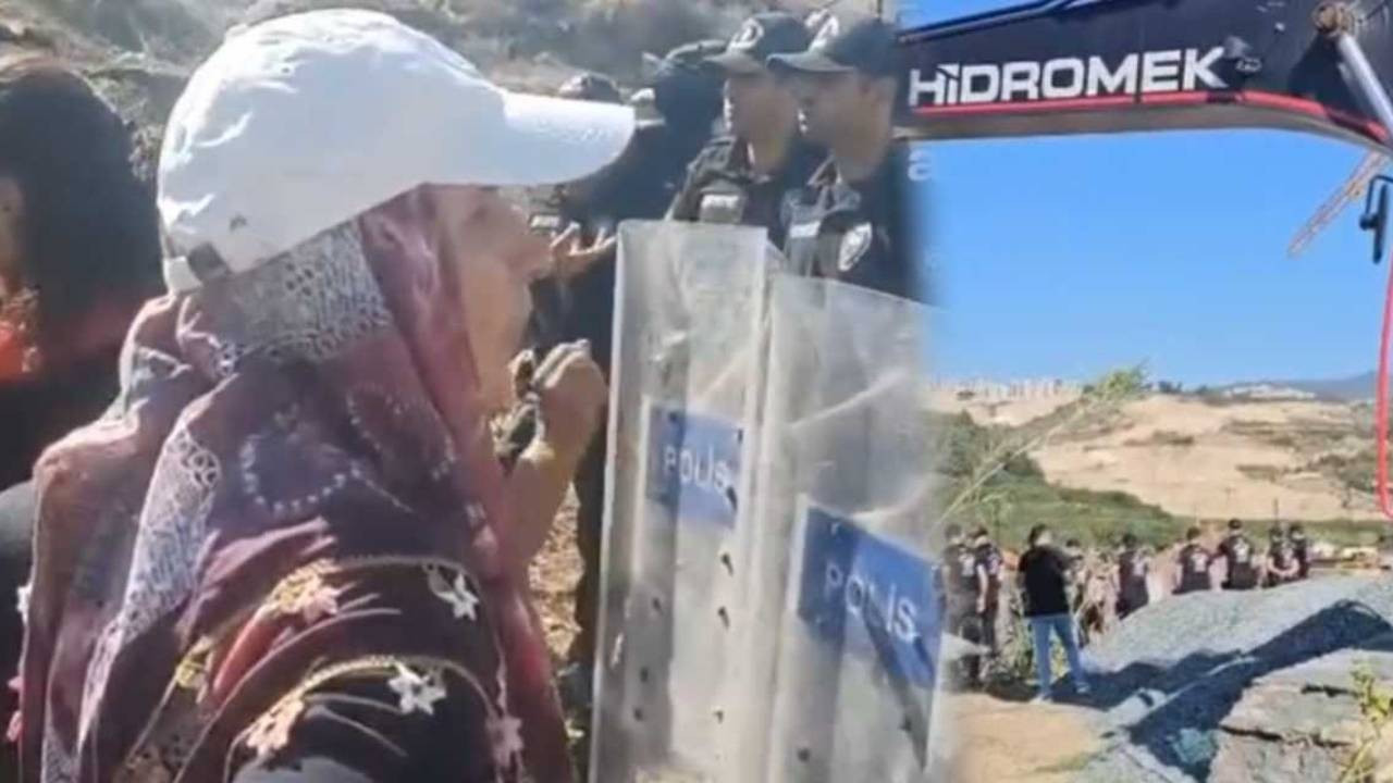 Samandağ'da mandalina bahçeleri için direniş: İki gözaltı