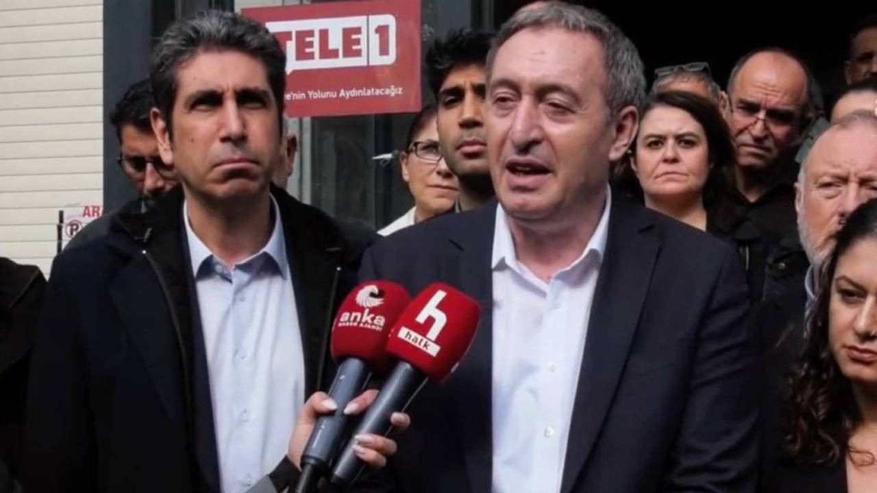 Bakırhan ve siyasi parti temsilcilerinden TELE 1'e dayanışma ziyareti