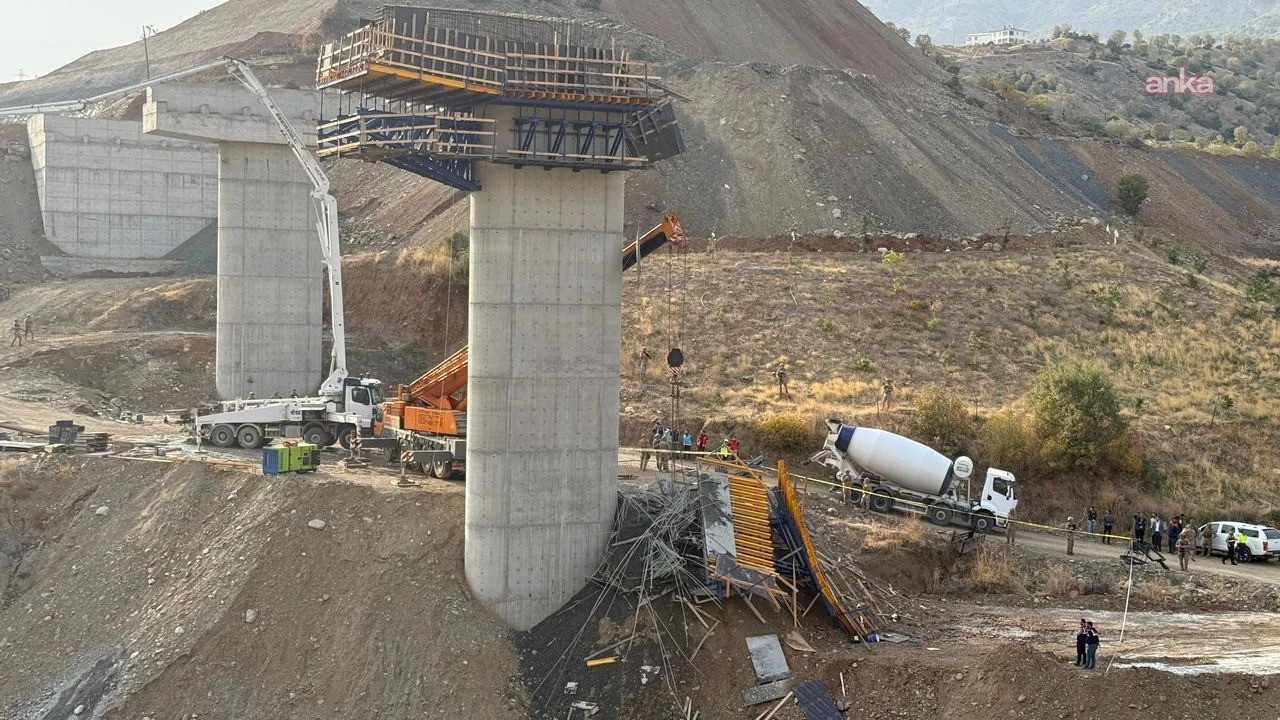 Diyarbakır'da köprü inşaatındaki çökme: 4 kişi gözaltında