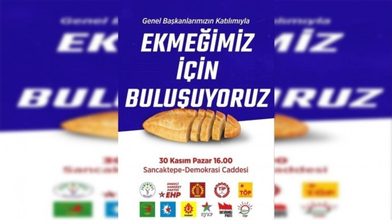 İstanbul 'ekmek' mitingine hazırlanıyor