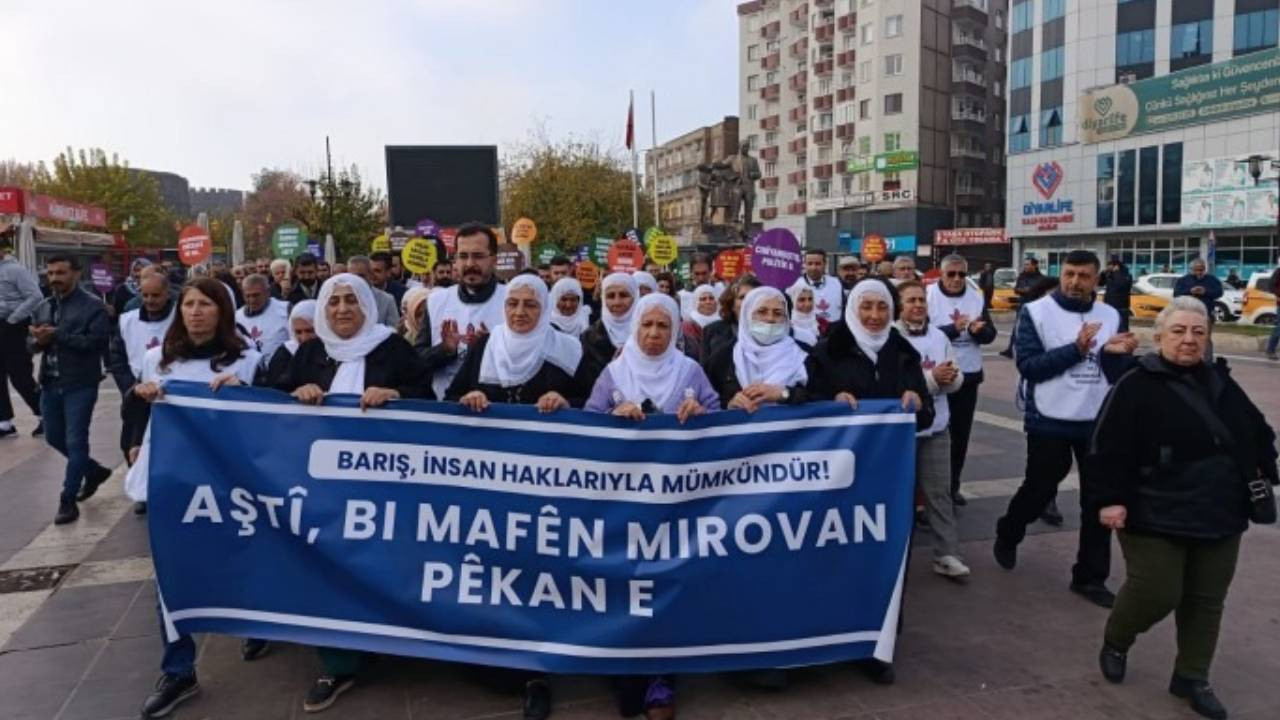 Diyarbakır'da İnsan Hakları Haftası yürüyüşü: Kürt sorunu çözülmeli