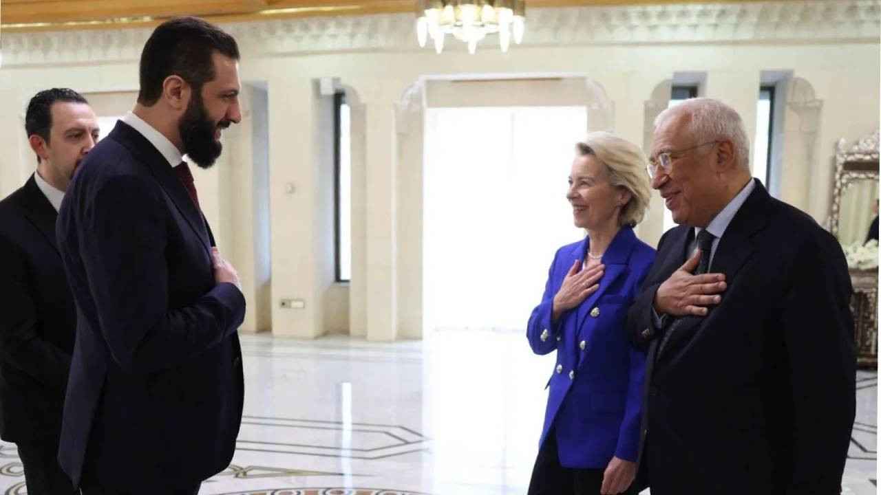 AB heyeti Şam'da: Von der Leyen ve Costa, Şara ile görüştü