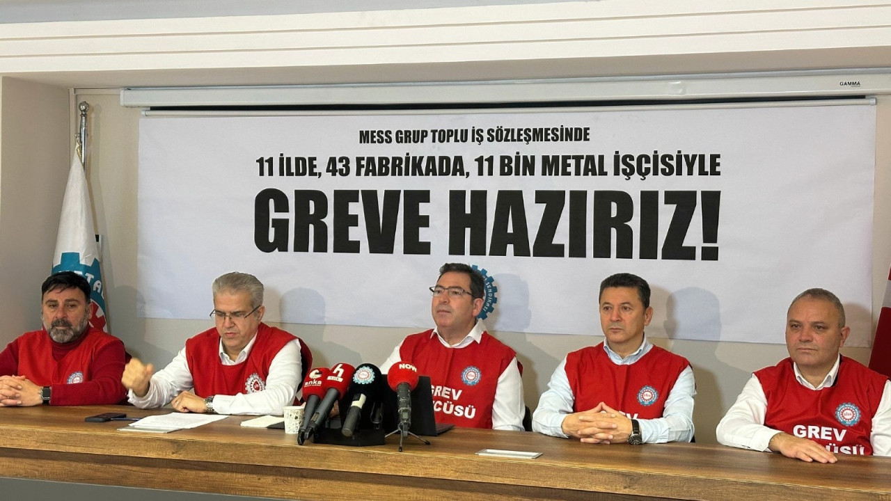 11 bin metal işçisi greve gidiyor: 43 fabrikada şalter inecek