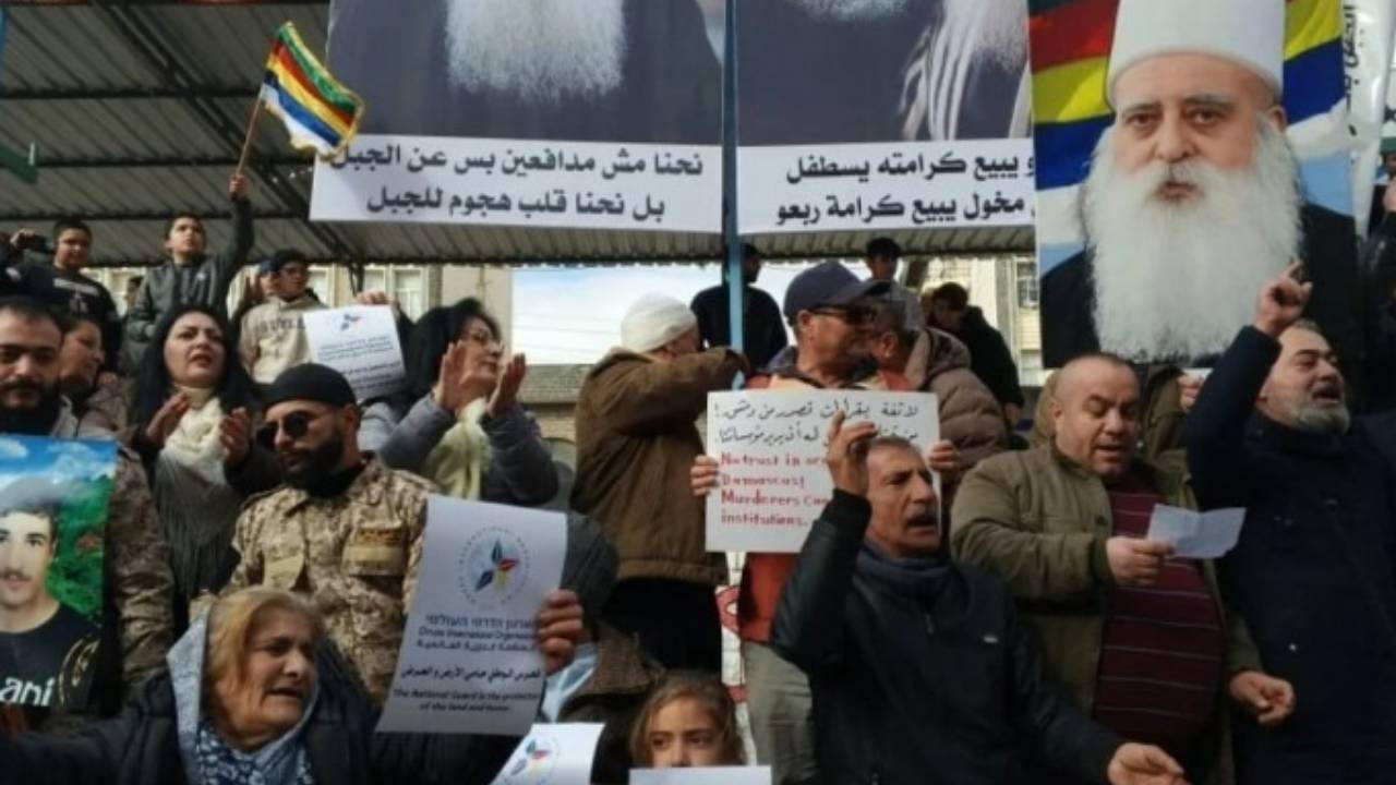 Süveyda’da Dürziler eylemde