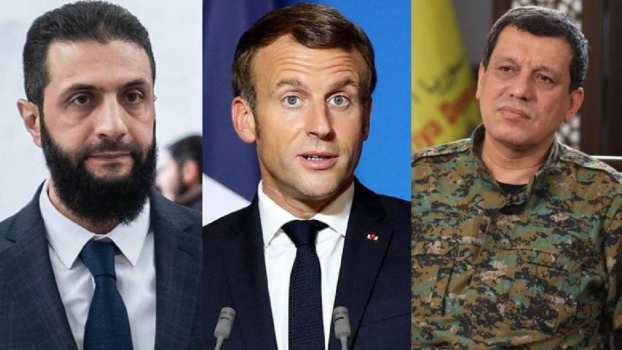 Macron, Mazlum Abdi ve Şara ile görüştü: Kürtlerin hakları güvence altında olacak