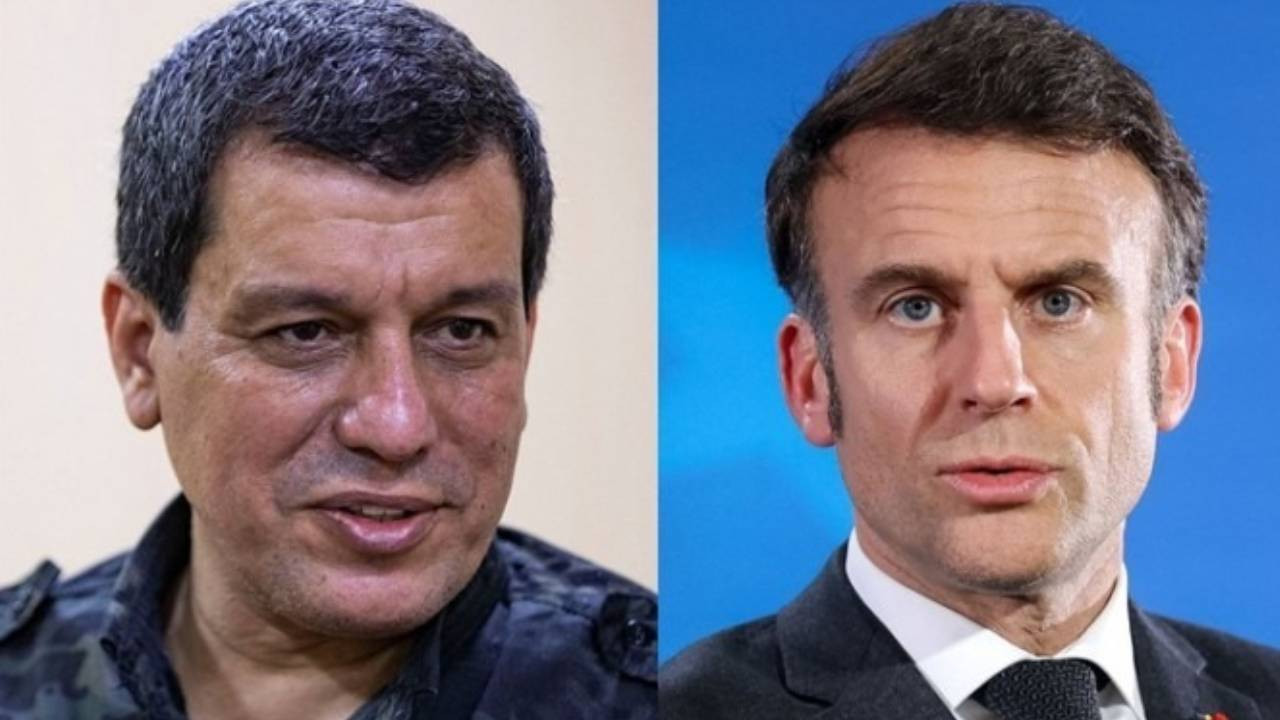 Mazlum Abdi ve İlham Ahmed, Macron ile bir araya geldi
