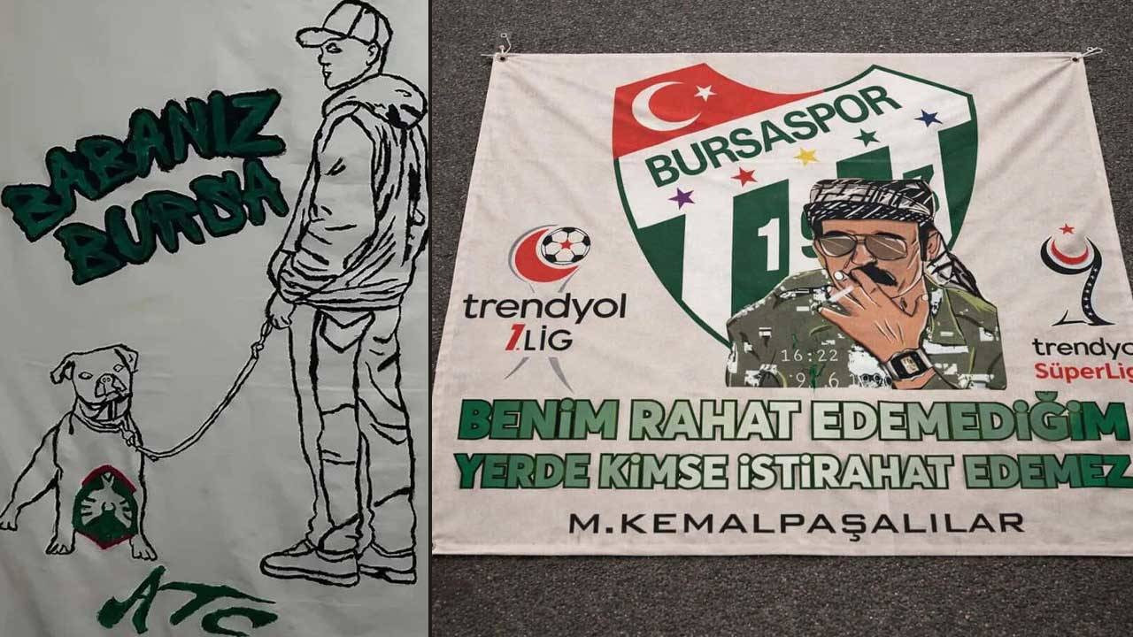 Bursaspor taraftarından Amedspor'a ırkçı pankartlar