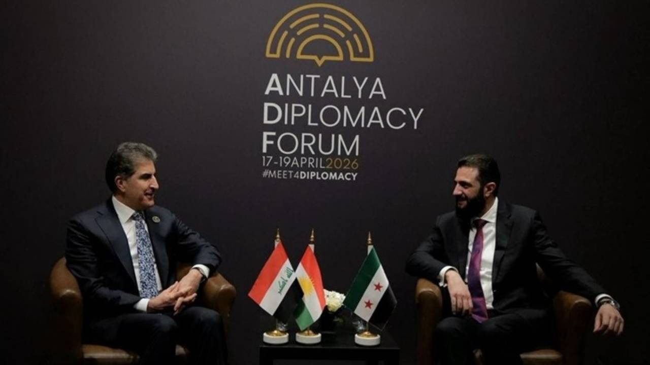 Neçirvan Barzani, Ahmed Şara ile Antalya'da görüştü