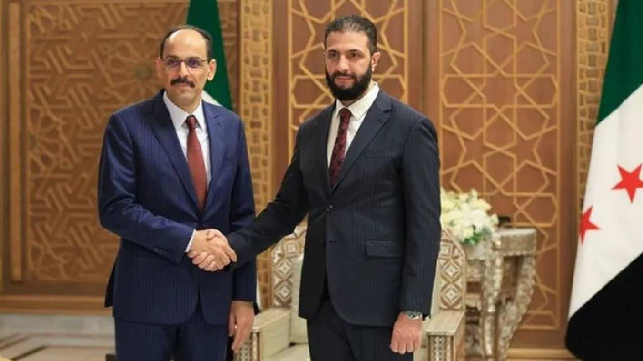 MİT Başkanı Kalın Şam'da Şara ile görüştü