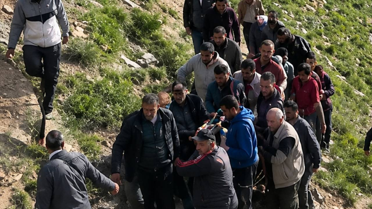 Yüksekova'da pancar toplarken kayalıklardan düşen kadın yaşamını yitirdi