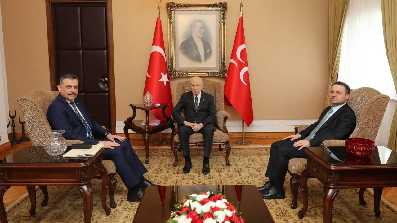 İçişleri Bakanı Çiftçi ve Adalet Bakanı Gürlek’ten Bahçeli’ye ziyaret