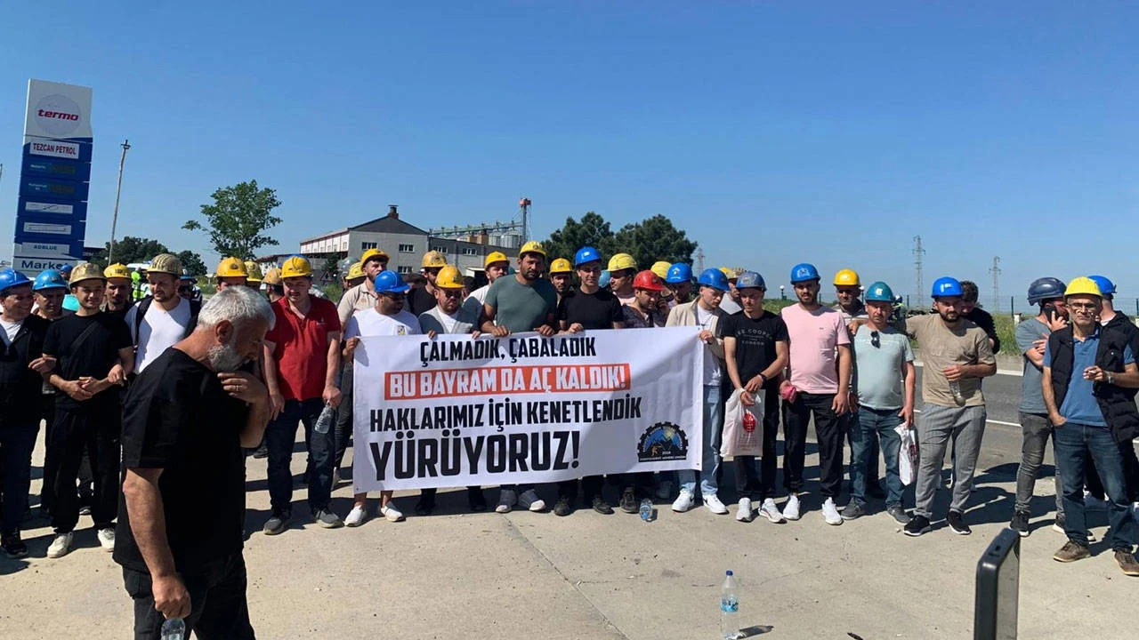 Hakkını arayan Özşen Madencilik işçisine polisten tokat