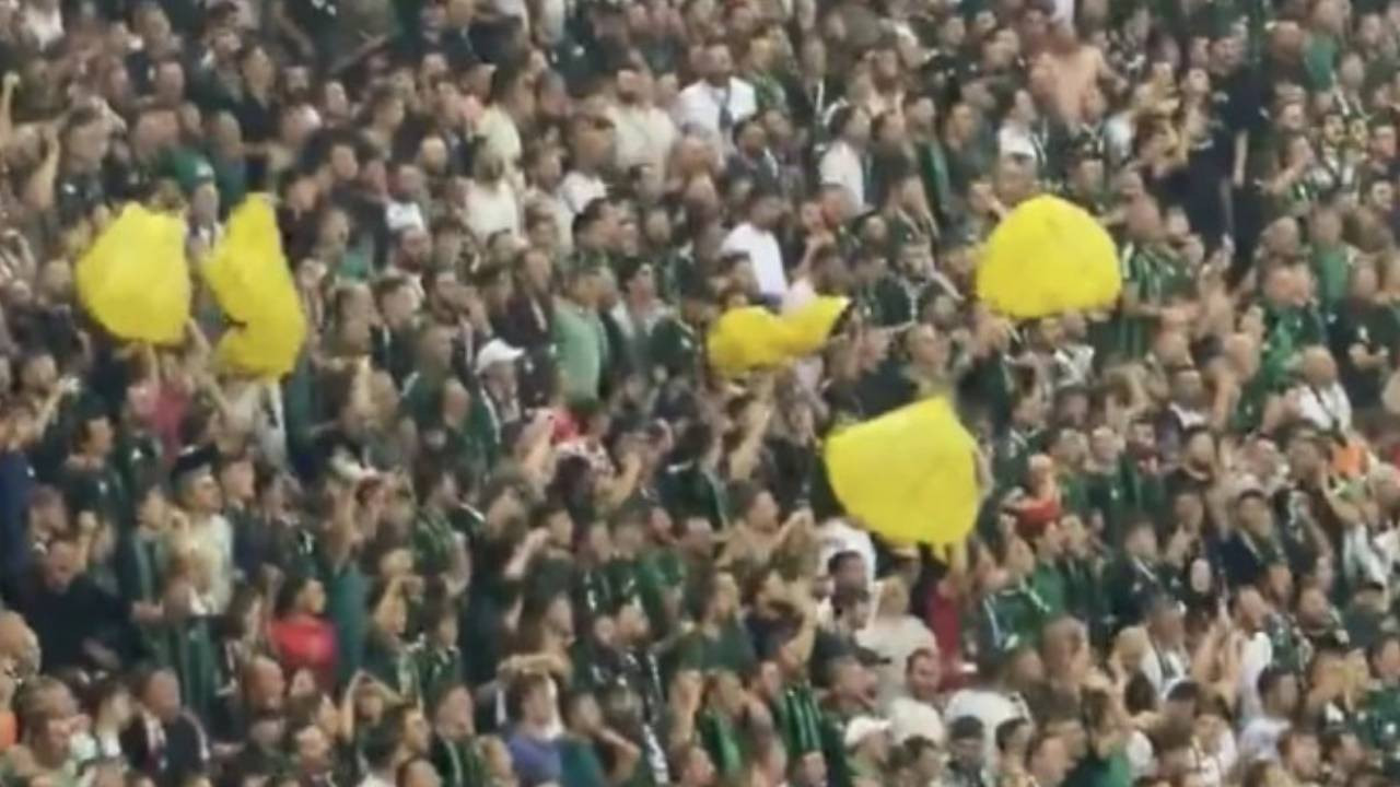 Amedspor maçında ‘sarı’ torba sallayan 5 taraftar hakkında gözaltı kararı