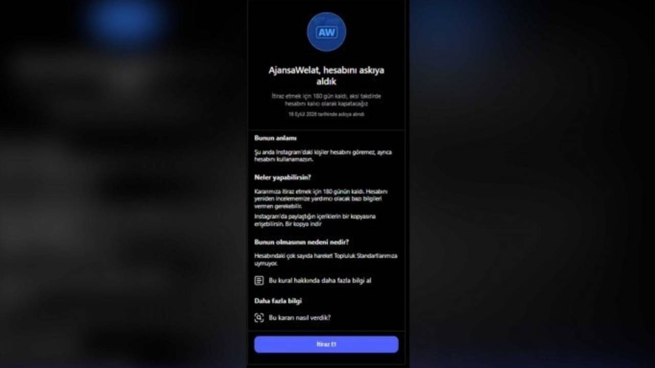 Ajansa Welat'in Instagram hesabına erişim engeli