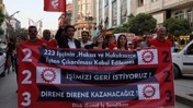 Van Büyükşehir Belediyesi'ne atanan kayyım tarafından işten çıkarılan işçilerin eylemi devam ediyor