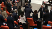 Erdoğan konuşmasının ardından ilk DEM Parti sıralarına gitti