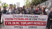 Açlık grevindeki öğretmenlere yine müdahale: 9 gözaltı