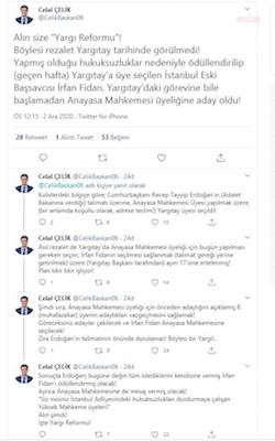 İddia: İrfan Fidan'ın AYM üyesi olması için Yargıtay'daki seçim ertelendi - Resim : 1