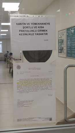 KYK yemekhanesine şortla girmek yasak! - Resim : 1
