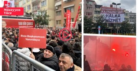 Beşiktaş Belediyesi önünde protesto: ‘Madem tanımayacaklar sandığı kaldırsınlar’