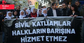 Tişrin Barajı'na yönelik saldırılar Diyarbakır'da protesto edildi