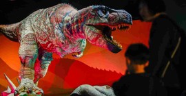 Dinozor iskeletlerinin yer aldığı sergi ziyarete açıldı