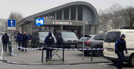 ﻿Brüksel'de metro istasyonunda silahlı saldırı