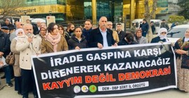 Siirt'te kayyım protestosu: 'Badem bıyıklı hırsız sosyal medya fenomeni olma peşinde'