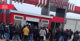 Özkaplan Halı’da direniş iki saatte sonuç verdi: Antep'te dört fabrika daha iş bıraktı