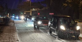 İstanbul'un bazı ilçelerinde kar yağışı etkili oldu