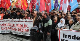 Van'a kayyım atanması Ankara ve İzmir'de protesto edildi: 'Direneceğiz ve kazanacağız'