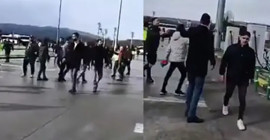 Fenerbahçe ile Amedspor taraftarları, karşılaştıkları dinlenme tesisinde kavga etti