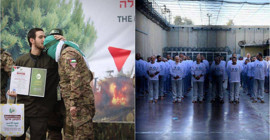 İsrailli rehine Hamas savaşçısını alnından öpünce: Netanyahu Filistinli esirleri bırakmayı durdurdu