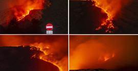 Etna Yanardağı'nda yeniden lav akışı meydana geldi