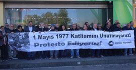 1 Mayıs 1977'de katledilenler anıldı