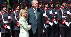 Erdoğan İtalya’da Meloni ile buluştu