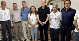 Bakırhan, İmralı Cezaevi’nden tahliye edilen Aktaş’ı ziyaret etti