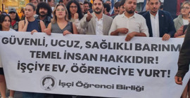 Kız öğrenci yurdu önünde eylem: Kadınların güvenliği hiçe sayılıyor