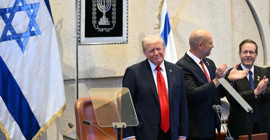 ABD Başkanı Trump İsrail Parlamentosu'nda protesto edildi