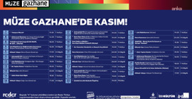 Müze Gazhane, kasım ayına dopdolu bir başlangıç yapıyor