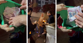 Temizlik işçileri çöpte bulduğu para ve ziynet eşları sahibine teslim etti