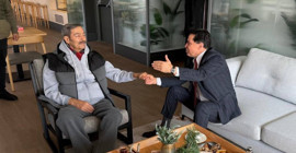 Ahmet Özer, sanatçı Kadir İnanır’ı ziyaret etti; Her kesiminin sürece katılması önemli