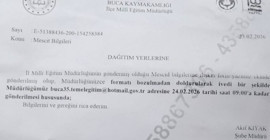 İzmir’de okullara 'Mescit' yazısı: Kütüphaneler ve sığınaklar da listede